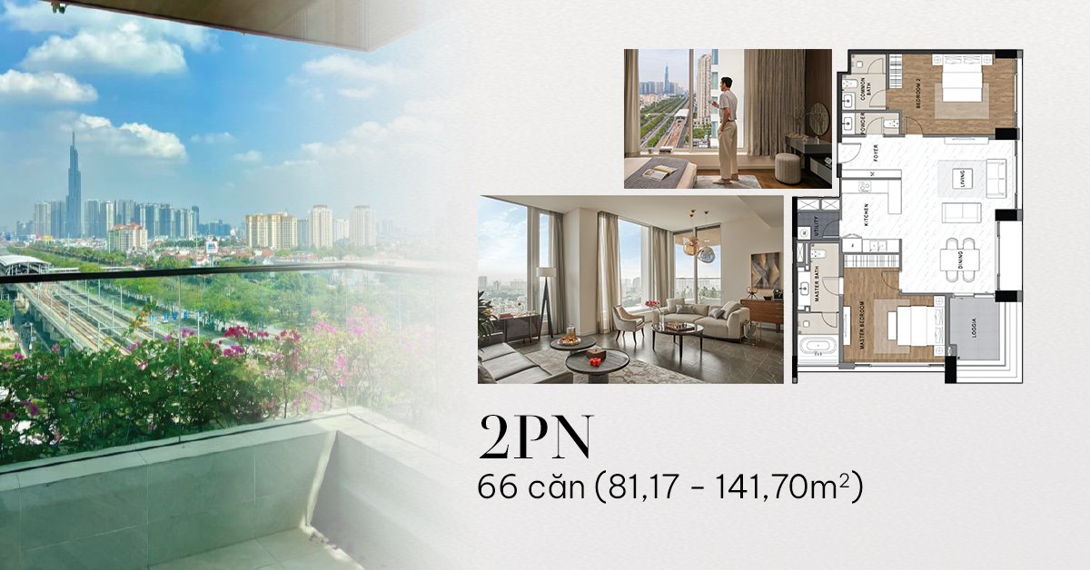 Mặt bằng căn hộ 2PN